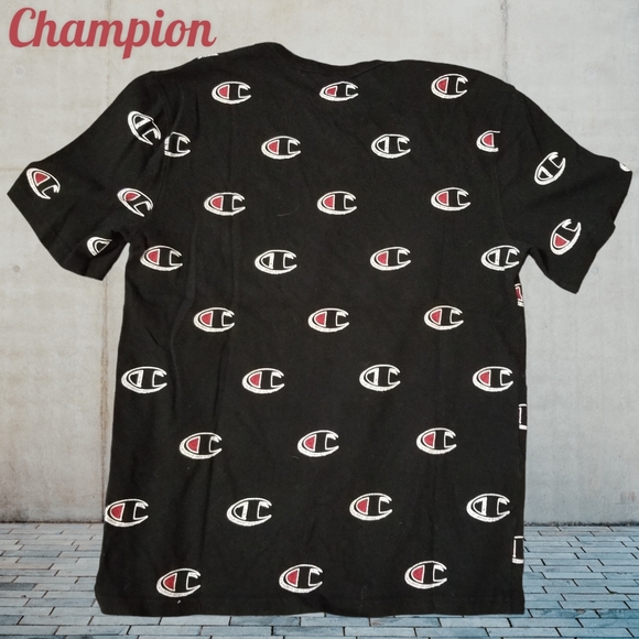Champion 'all over logo' print tee - short sleeve - Picture 2 of 3